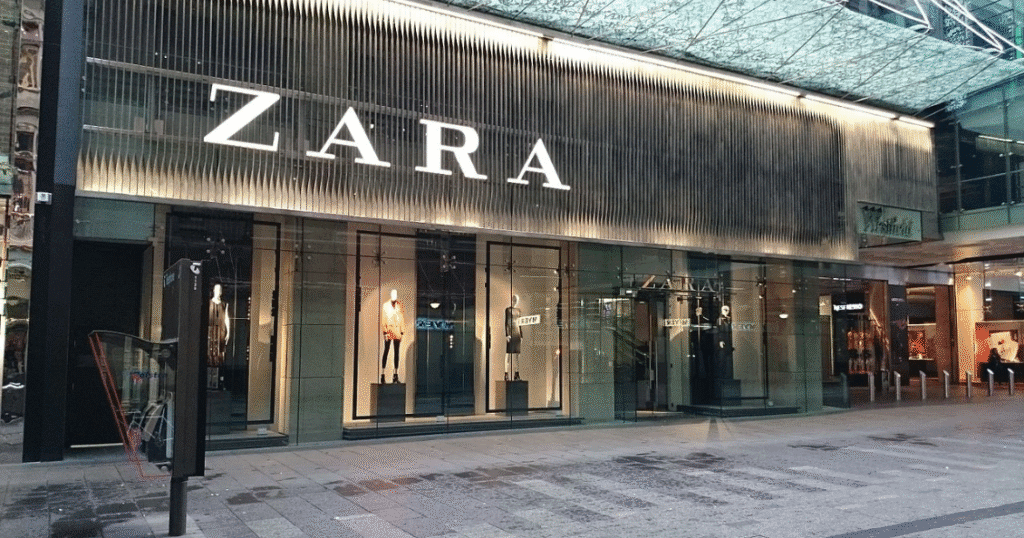 zara's store in the street
