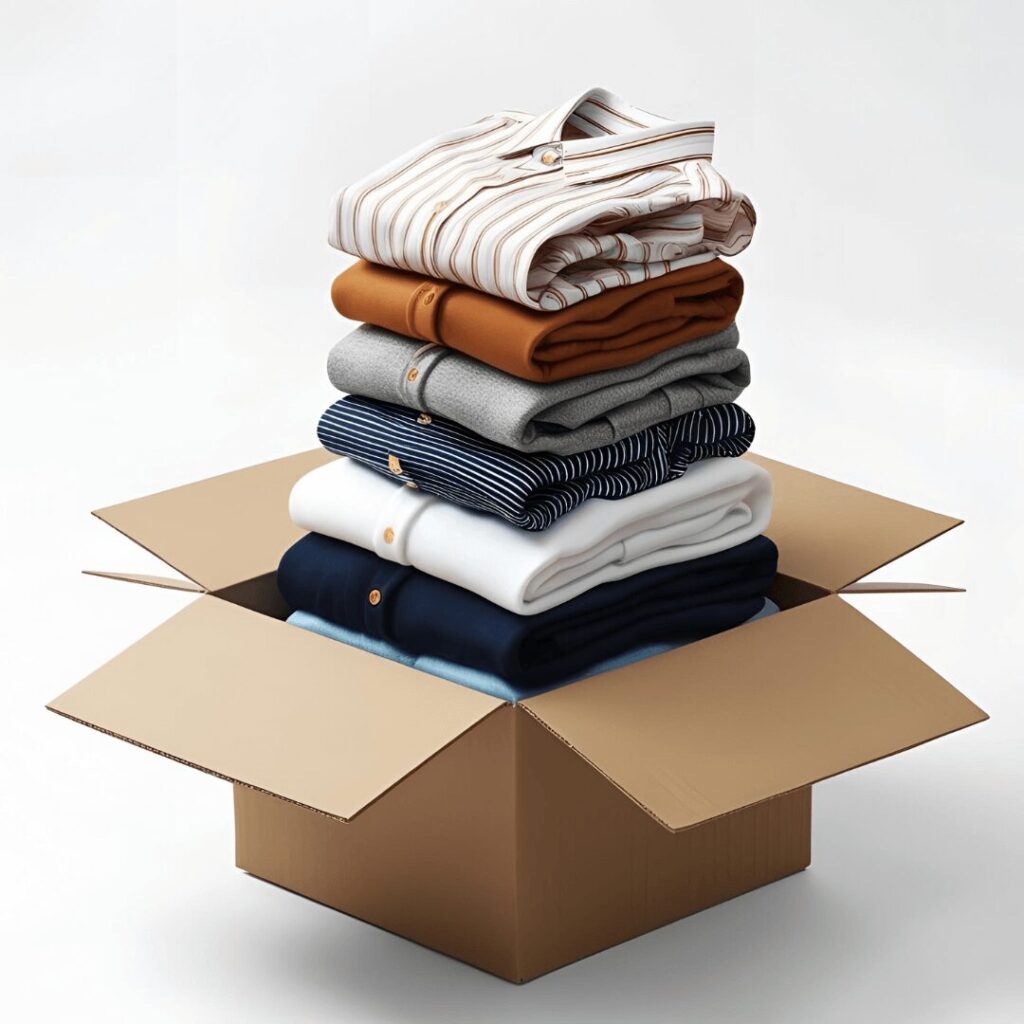 Styling box that user gets when orders