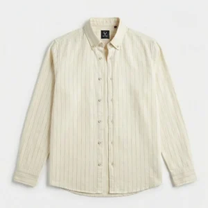 پیراهن راه راه کرمی