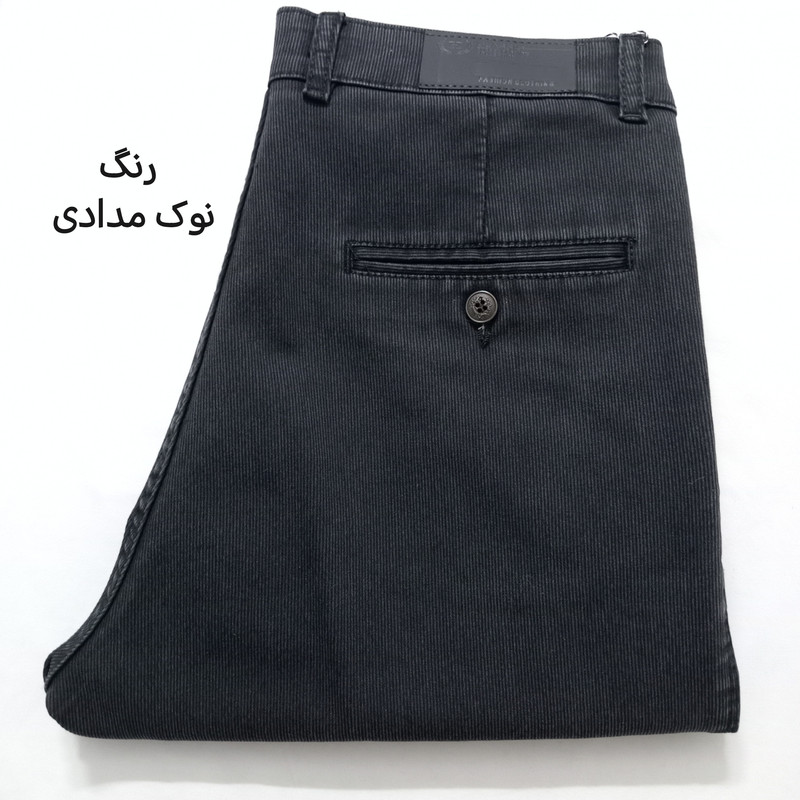 شلوار کتان راسته آزاد مردانه کبریتی نوک مدادی - تصویر 9