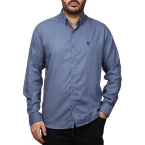 پیراهن آبی تیره اسپرت