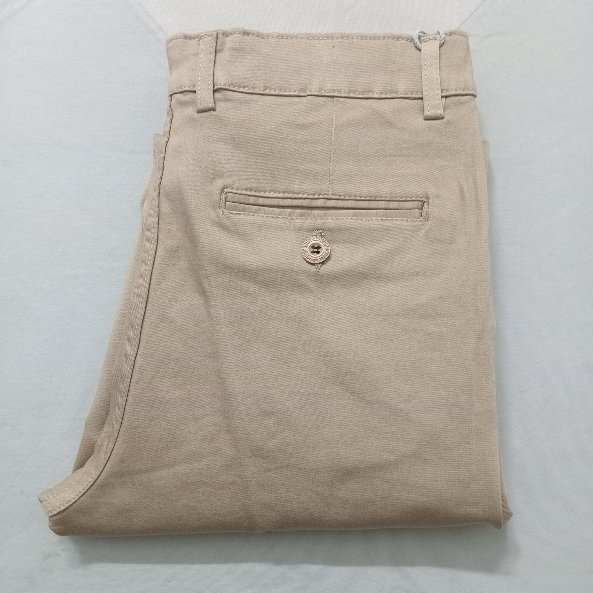 شلوار فیت معمولی راسته (regular fit) مردانه کتان کلاسیک - تصویر 8