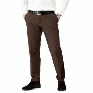 شلوار فیت معمولی راسته (regular fit) مردانه کتان کلاسیک