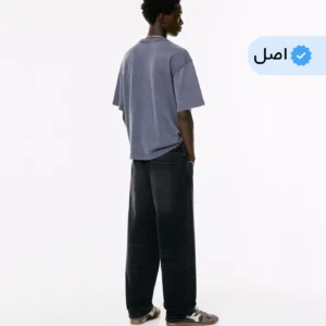 شلوار جین مردانه فول بگ ذغالی برند Pull&Bear