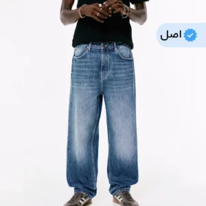 شلوار جین مردانه فول بگ آبی برند Pull & Bear