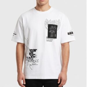 تیشرت باکسی طرح دار برند black-squad