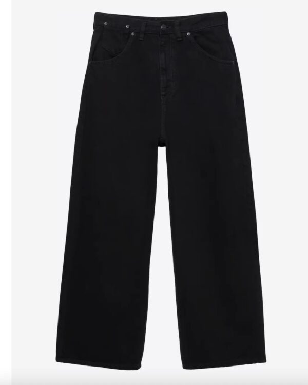 شلوار جین بگ مشکی pull & bierre