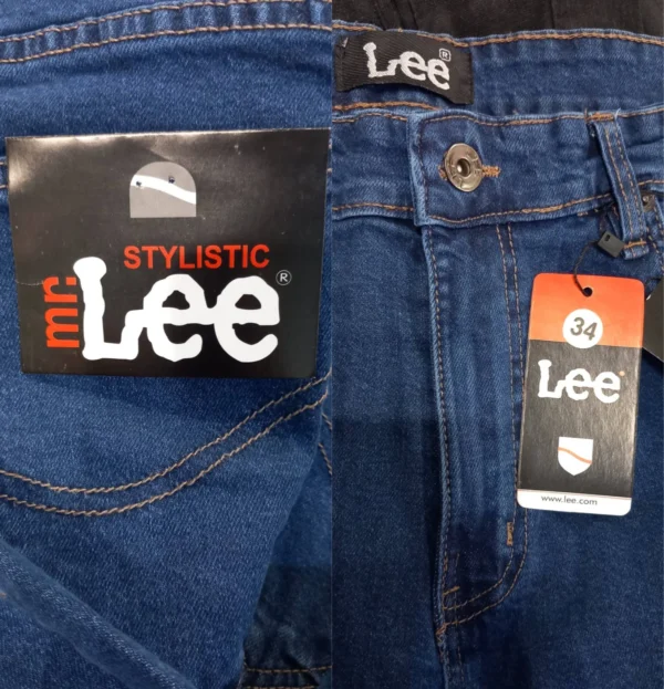 شلوار جین اسلیم فیت مردانه آبی سیر تیره لی Lee - تصویر ۷