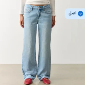 شلوار جین بگ وارداتی برند Glassons- آبی یخی