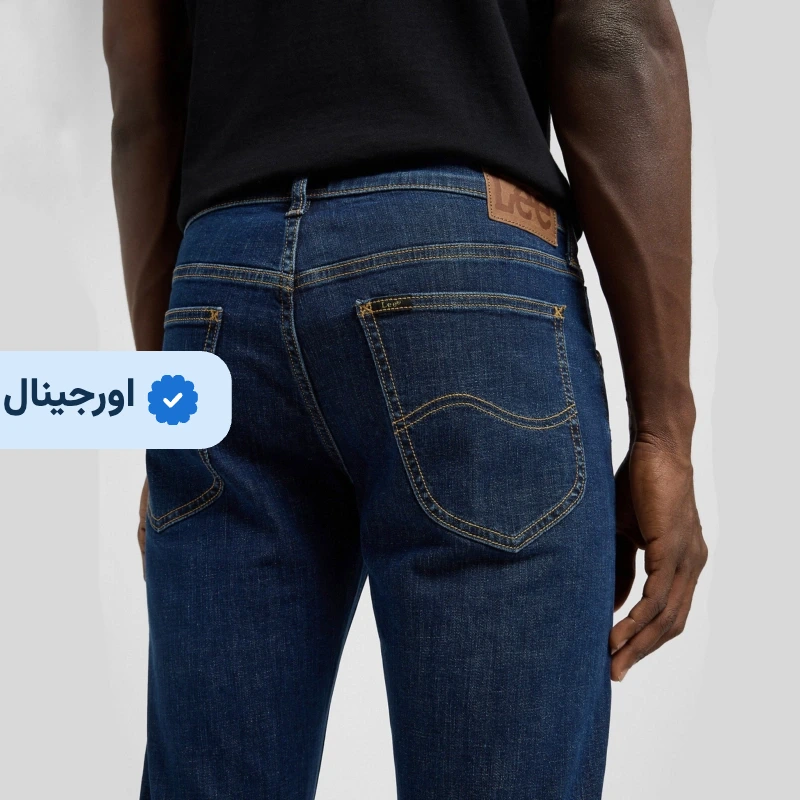 شلوار جین اسلیم فیت مردانه آبی سیر تیره لی Lee