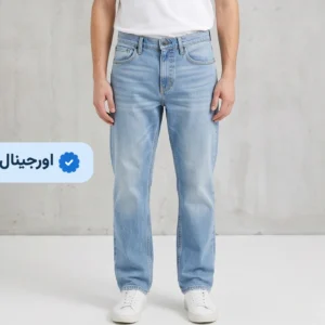 شلوار جین مردانه ساده راسته آبی روشن good fellow