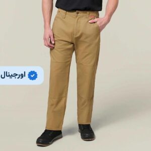 شلوار کتان برزنتی کارپنتر - رنگ قهوه ای عسلی