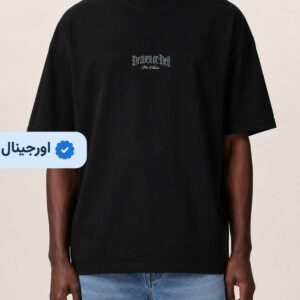 تیشرت باکسی طرحدار مشکی black squad