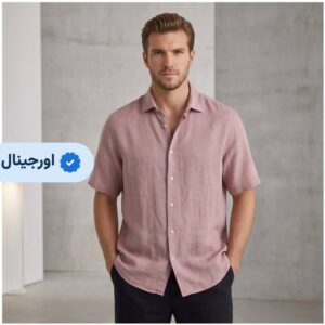 پیراهن آستین بلند لینن وارداتی ZARA- کالباسی