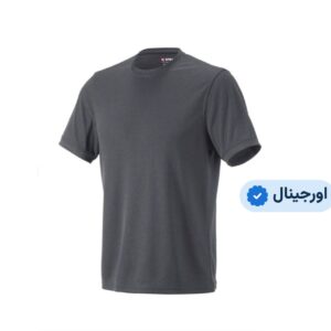 تیشرت یقه گرد ساده و بدون طرح وارداتی برند strauss-engelbert- خاکستری