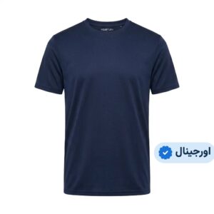 تیشرت ساده نخ پنبه وارداتی برند YourTurn- سرمه‌ای