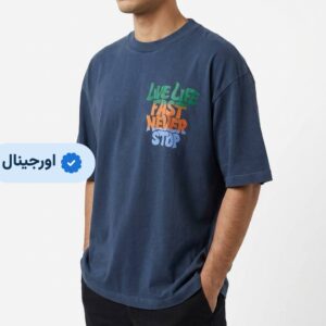 تیشرت باکسی طرحدار Live Life وارداتی (کپی)