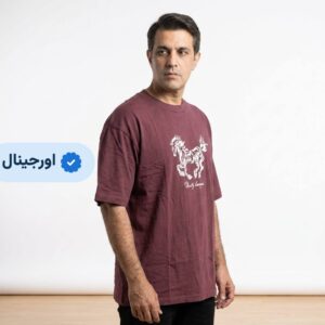 تیشرت باکسی طرحدار Live Life وارداتی - سرمه ای (کپی)