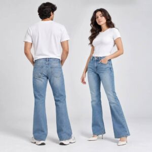 شلوار جین بوتکات آبی یونیسکس وارداتی برند Denim.co.