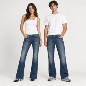 شلوار جین بوتکات وارداتی برند Denim.co. unisex – تیره