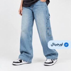 شلوار جین بگ sinsey carpenter- آبی چرک