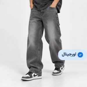 شلوار جین بگ sinsey carpenter- ذغالی