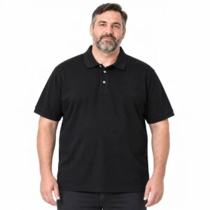 پولوشرت مردانه سایز بزرگ مشکی وارداتی smart flex big size