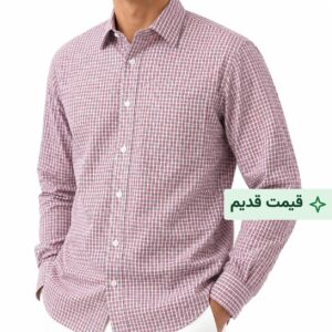 پیراهن کلاسیک مردانه طرح چهارخانه تایلندی- رنگ قرمز