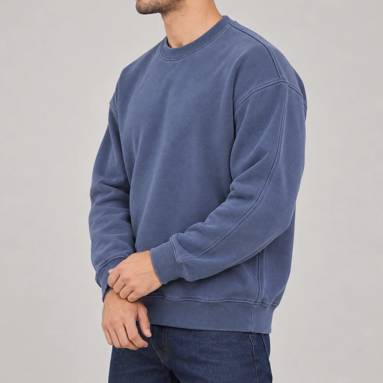 دورس داخل کرک آبی طوسی چرک وارداتی برند Pull&Bear