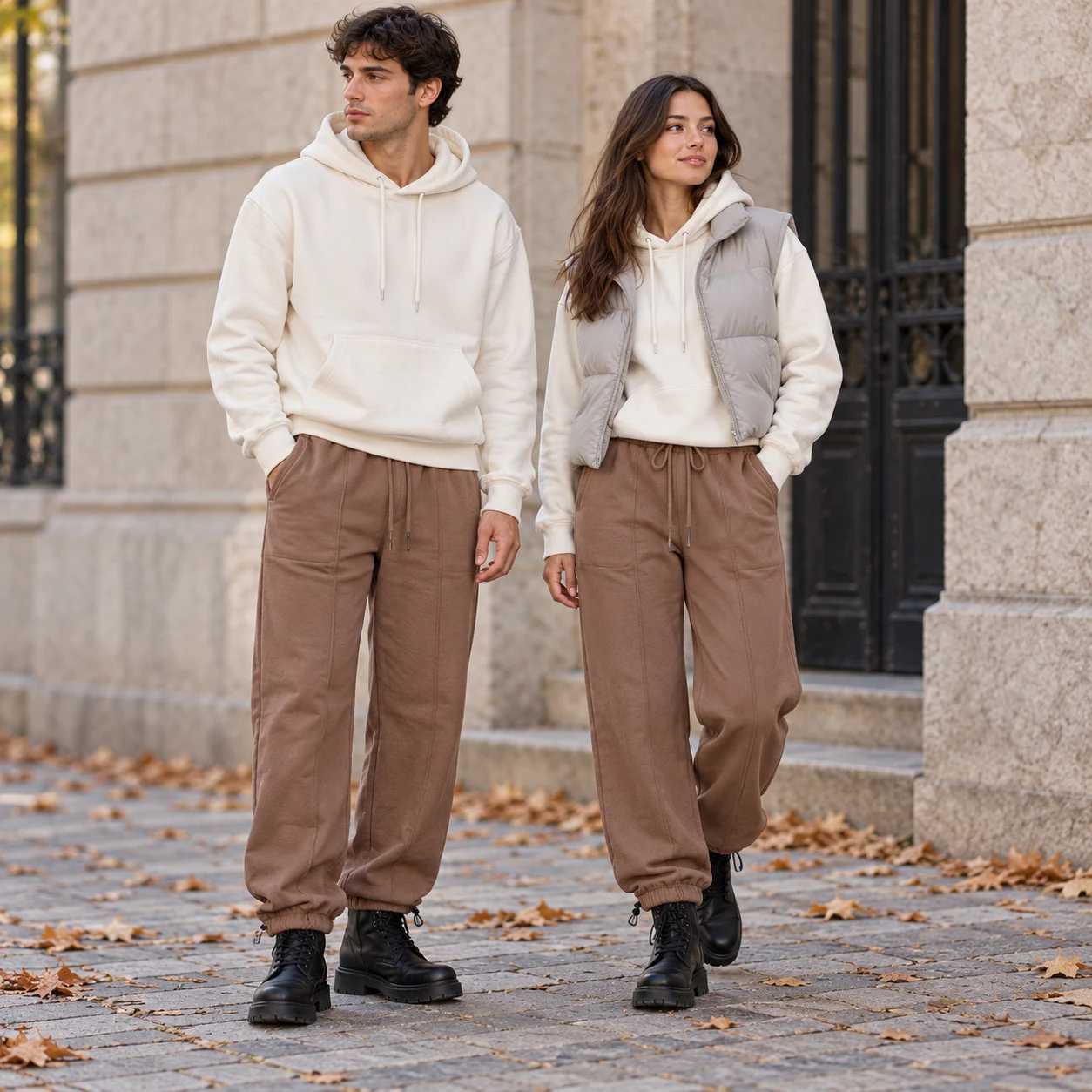 شلوار جاگر موکا داخل کرک وارداتی برند Breshka – کد۰۵