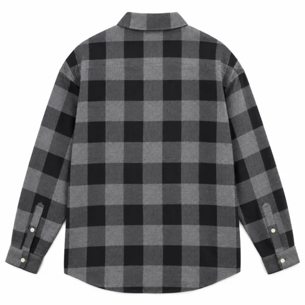 پیراهن پشمی مردانه چهارخانه وارداتی برند اچ اند ام H&M-کد۳۴