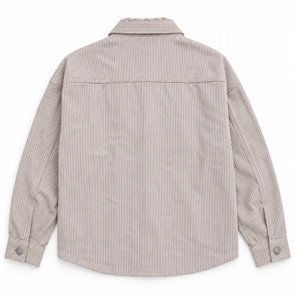 کت کتان جین راه راه zara