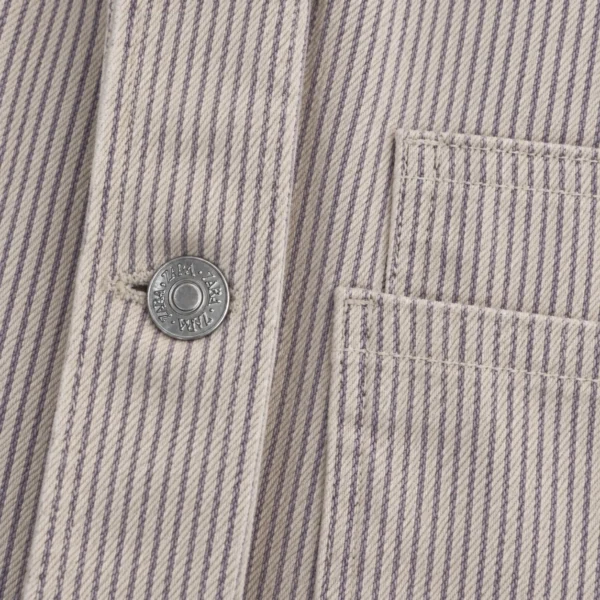 کت کتان جین راه راه zara
