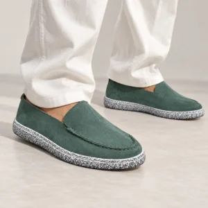 کفش کالج لوفر مردانه تمام چرم رنگ سبز تیمبرلند Timberland - کد۰۳