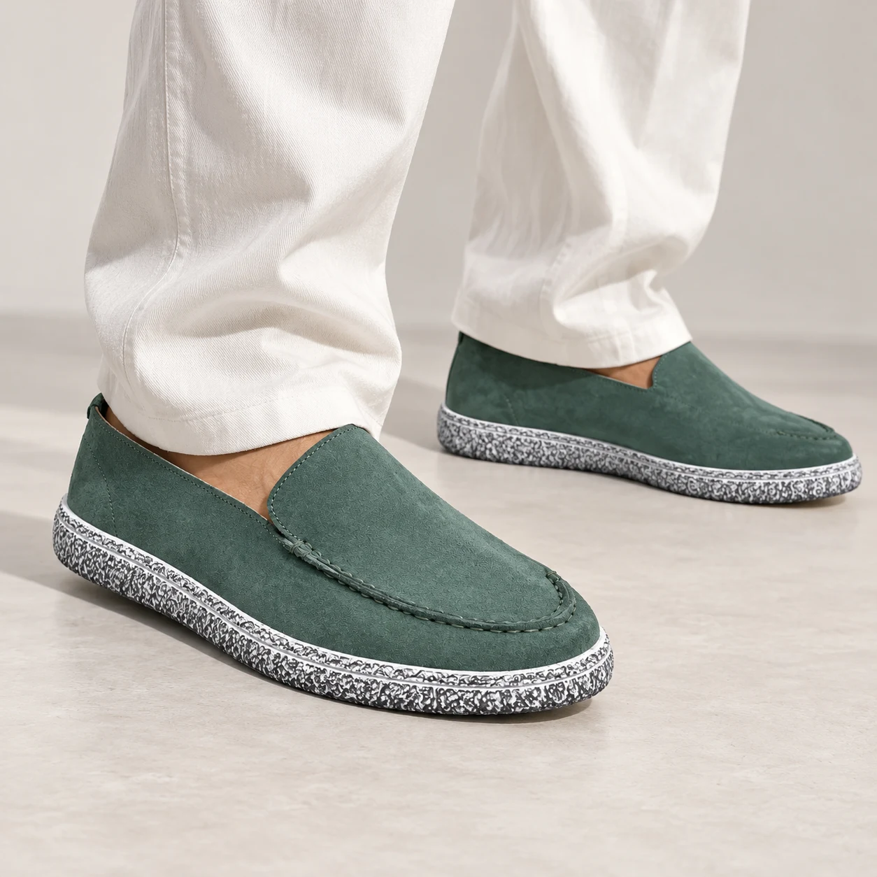کفش کالج لوفر مردانه تمام چرم رنگ سبز تیمبرلند Timberland – کد۰۳