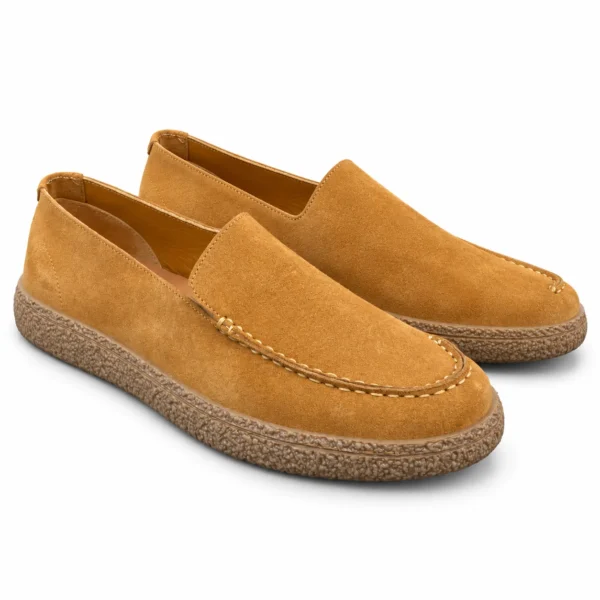 کفش کالج لوفر مردانه تمام چرم رنگ عسلی تیمبرلند Timberland