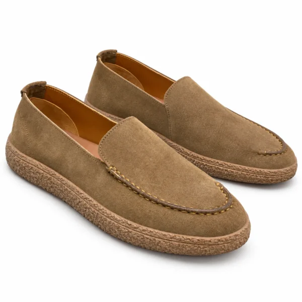 کفش کالج لوفر مردانه تمام چرم رنگ قهوه‌ای دارچینی تیمبرلند Timberland کد۰۲