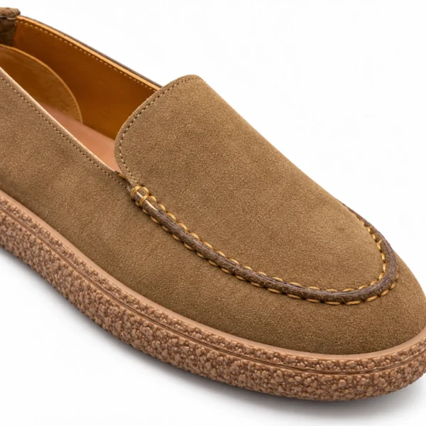 کفش کالج لوفر مردانه تمام چرم رنگ قهوه‌ای دارچینی تیمبرلند Timberland کد۰۲