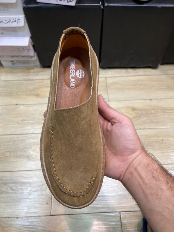 کفش کالج لوفر مردانه تمام چرم رنگ قهوه‌ای دارچینی تیمبرلند Timberland کد۰۲