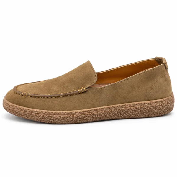 کفش کالج لوفر مردانه تمام چرم رنگ قهوه‌ای دارچینی تیمبرلند Timberland کد۰۲